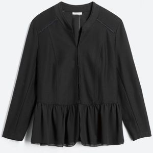 2X Status Aria Stretch Crepe Peplum Blazer - Great Condition!